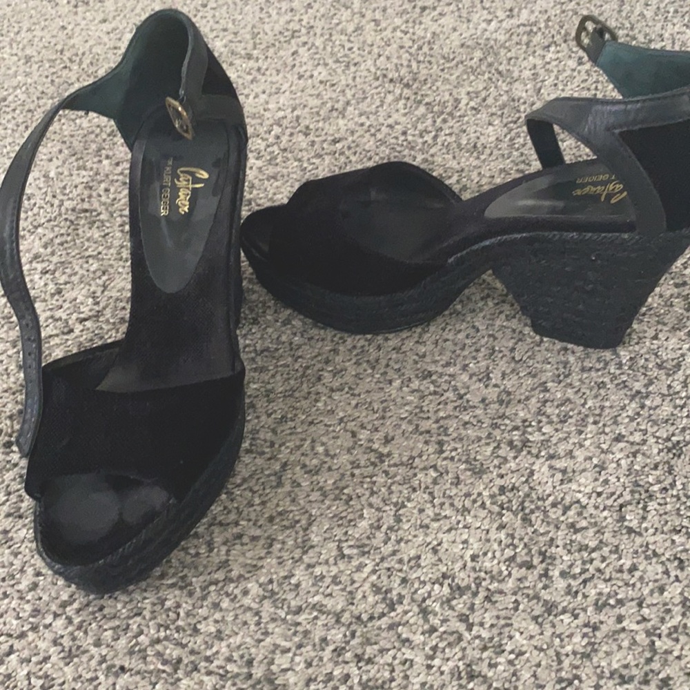 Kurt Geiger heeled wedges. Barely worn.